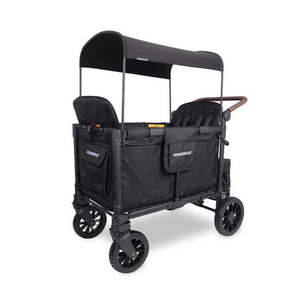 slide 2 of 11, WonderFold W4 Luxe Pro Quad Stroller Wagon