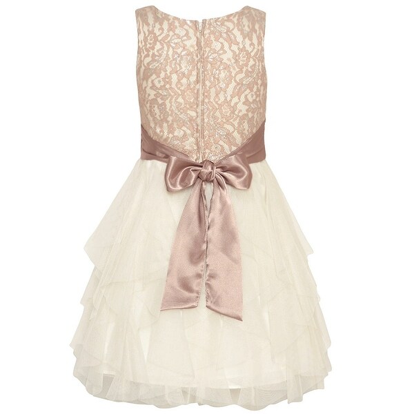 rare editions taupe dress