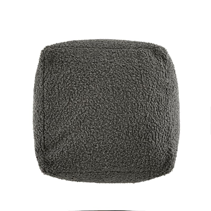 Tremont Boucle Accent Chair and Cube Pouf Footrest by iNSPIRE Q Bold