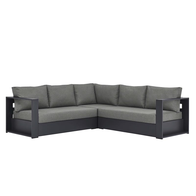 Tahoe Patio Aluminum 3-Piece Sectional Sofa Set
