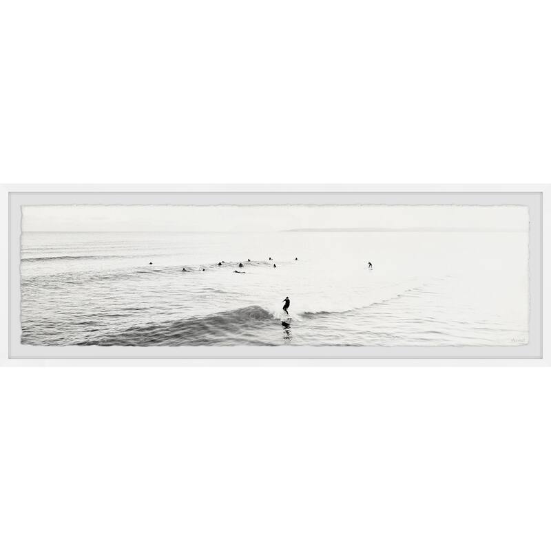 'Surfing Small Waves II' Framed Painting Print