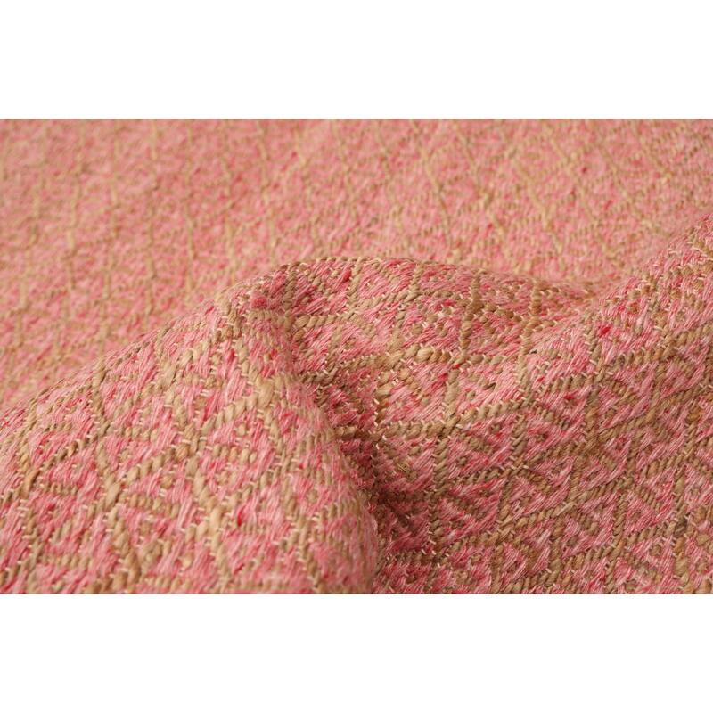 ECARPETGALLERY Flat-Weave Palas Denizli Dark Pink Kilim - 5'3 x 7'6