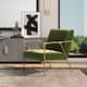 Option Olive Green Performance Velvet