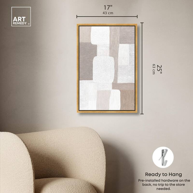 Stucco Squares II Canvas by Art Remedy