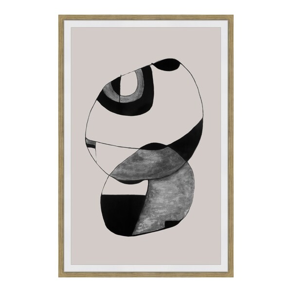Aurelle Home Modern Abstract Black Ink Wall Decor. Opens flyout.