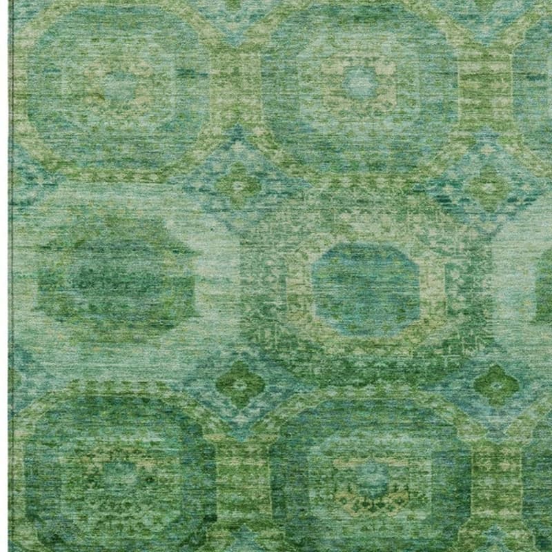 HomeRoots Medallion Transitional Rectangle Outdoor Rug