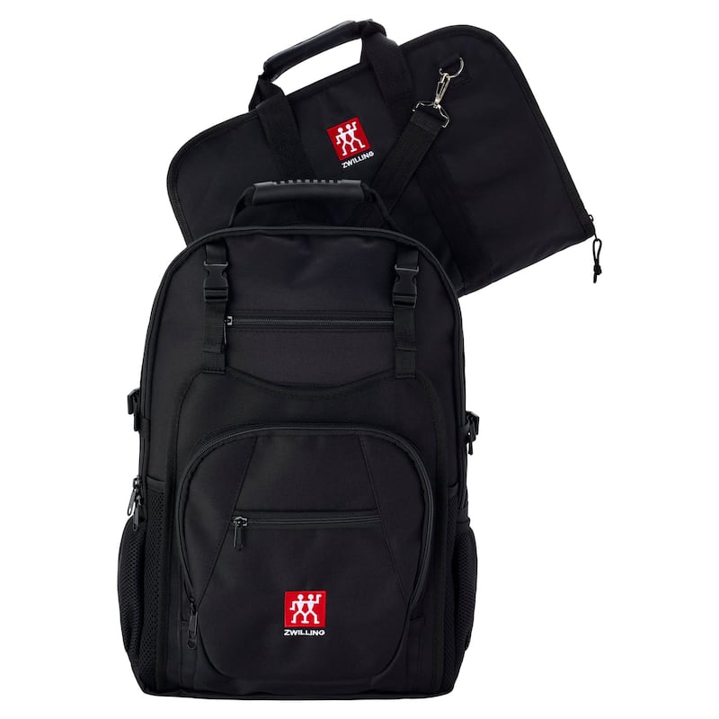 ZWILLING Knife Backpack with 10-pocket Knife Roll Insert - Black