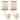 SAFAVIEH Lighting Carter, 6-inch, Metal/Fabric Wall Sconce (Set of 2) - 6"W x 7"D x 15"H