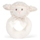preview thumbnail 1 of 4, Bearington Baby Lamby 5.5" Cream Lamb Plush Rattle