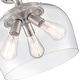 preview thumbnail 16 of 19, Millennium Lighting Ashford 3 Light Semi-Flush Ceiling Fixture in Multiple Finishes with a Clear Glass Shade