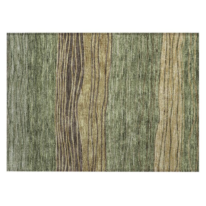 Machine Washable Indoor/ Outdoor Chantille Modern Stripes Rug