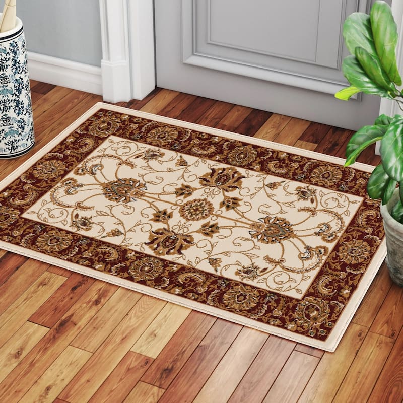 Ivory 2 ft. x 3 ft. Luxury Area Rug, 0.43 Pile Height – Sophisticated Warmth for Any Room - 2 ft. x 3 ft. - Ivory