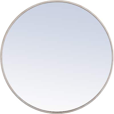 Elegant Lighting Eternity 28" Diameter Circular Beveled Metal Framed