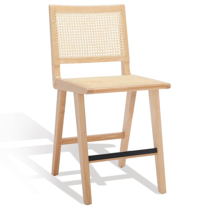 SAFAVIEH Couture Melike French Cane 23-inch Counter Stool - 18 In. W x 23 In. D x 39 In. H - 18Wx23Dx39H