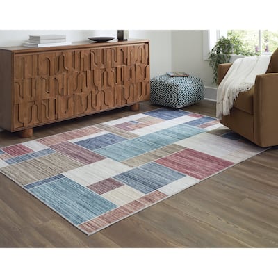 Signature Design by Ashley Numore Green/ Blue/ White Rug
