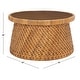preview thumbnail 7 of 6, SAFAVIEH Couture Lianne Tropical Coastal Boho Rattan Round Coffee Table - 32 in. W x 32 in. D x 18 in. H