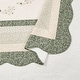 preview thumbnail 3 of 3, Harper Green Floral Embroidered Pieced Bedspread (shams sold separately)