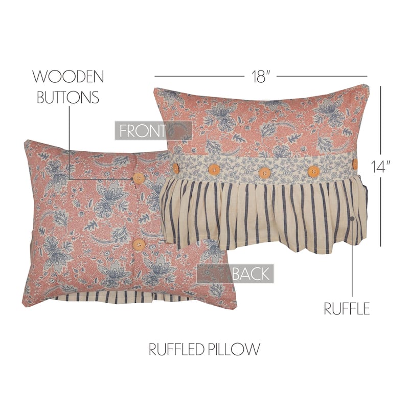 Kaila Ruffled Pillow 14x18
