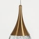 preview thumbnail 9 of 12, Modern 3-Light LED Chandelier Gold Cluster Island Lights for Kitchen Island - Dia. 9.8" x H 7.7"