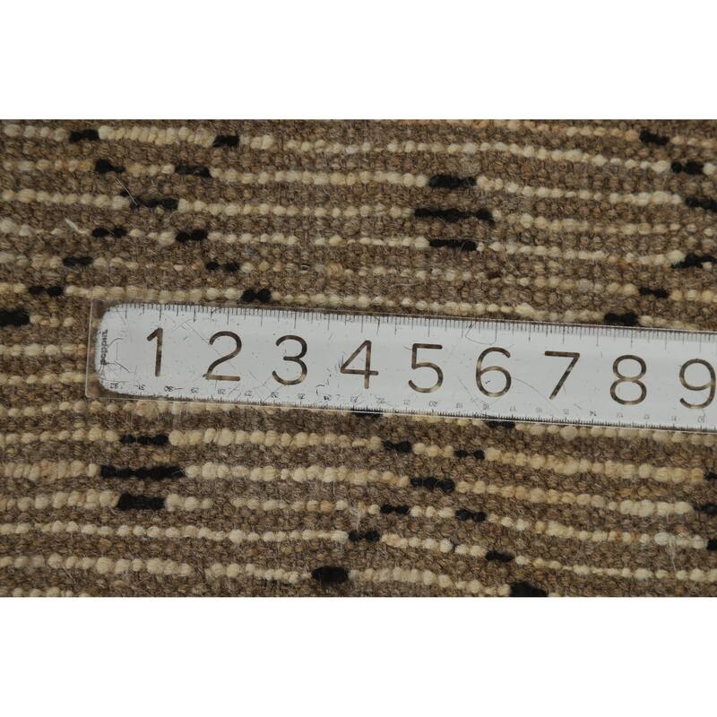 Beige Trellis Moroccan Oriental Area Rug Handmade Wool Carpet - 6'11" x 9'9"