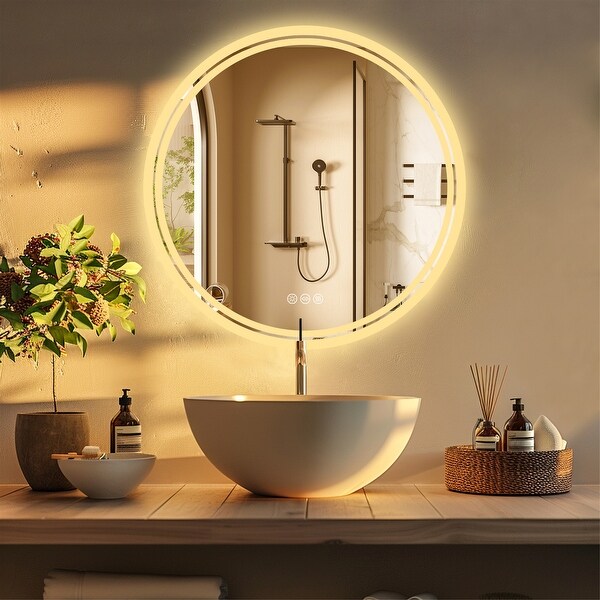 Round demister bathroom mirror cheap