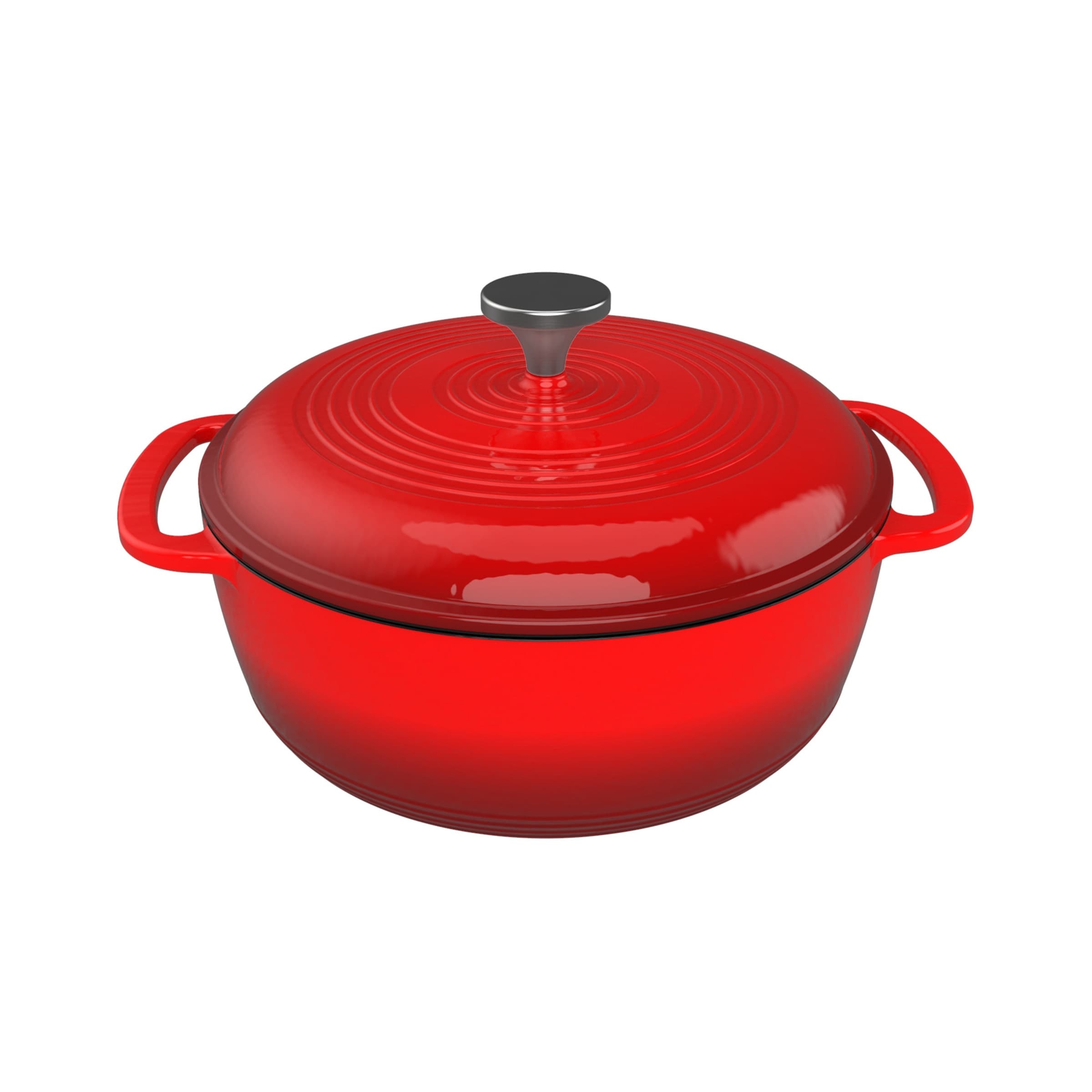 Lodge Cookware Cast Iron 6 Chef Style Double Dutch Oven, Color