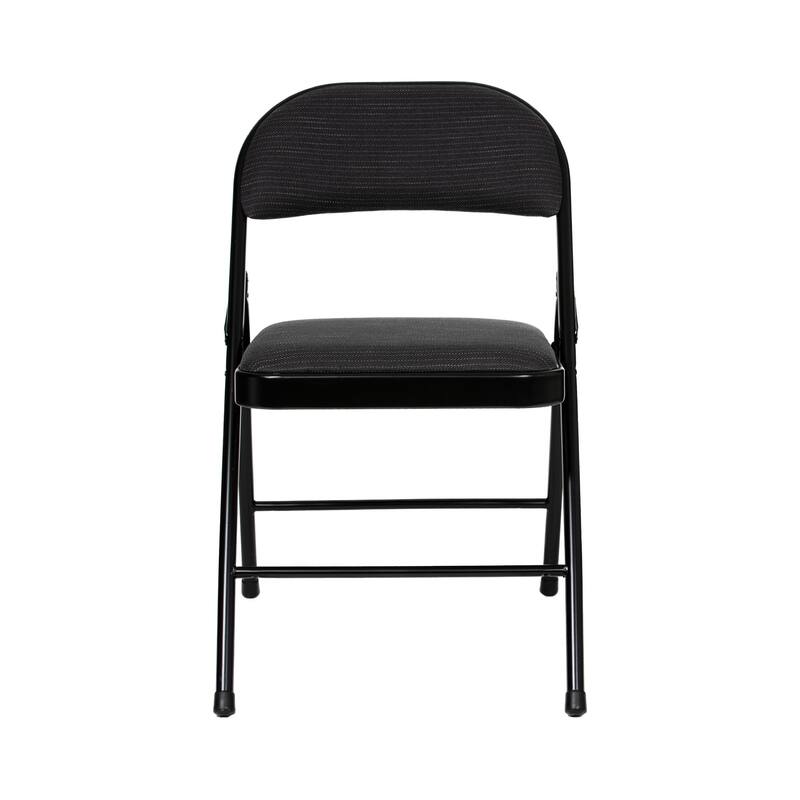 Hampden Furnishings Bernadine Basics Collection Fabric Folding Chair, Pack of 4