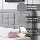 preview thumbnail 36 of 58, VECELO Tufted Upholstered Kids Bed with Adjustable Headboard,Twin Size Bed Set of 2