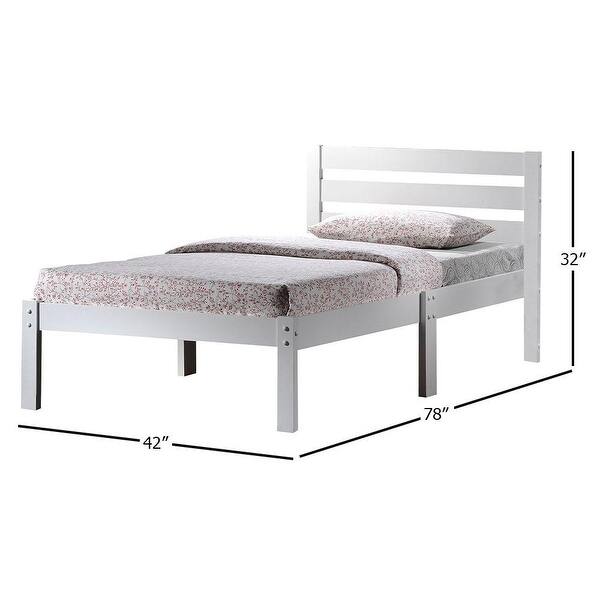 White Acme Furniture Donato Twin Bed