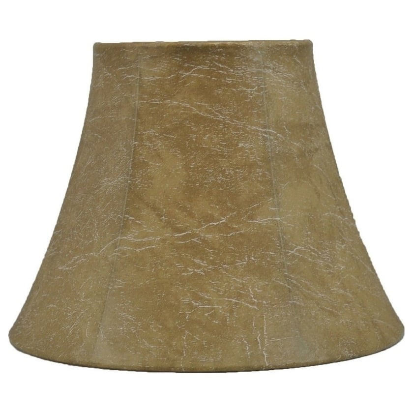 Farmhouse Leather Bell Lampshade, 9" to 16" Bottom Size