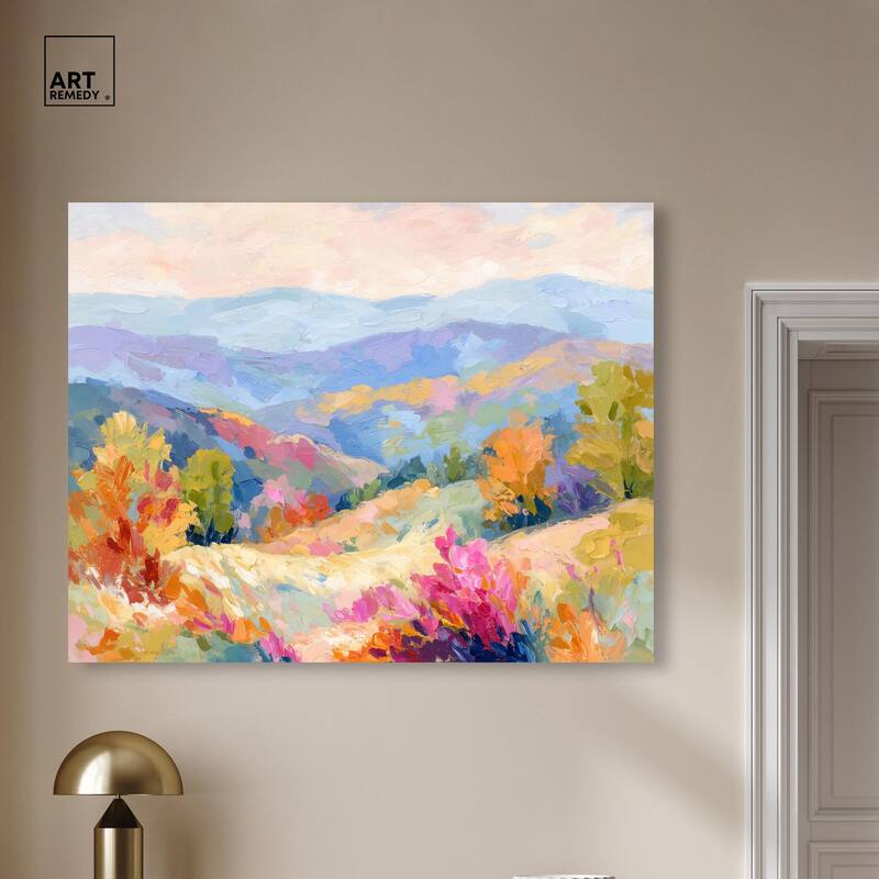 Colorful Valley II Canvas by Art Remedy, Gallery Wrapped