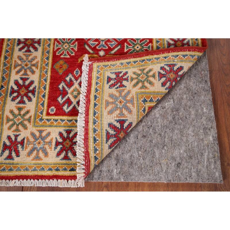 Red Kazak Oriental Accent Rug Hand-Knotted Wool Carpet - 2'0" x 3'1"