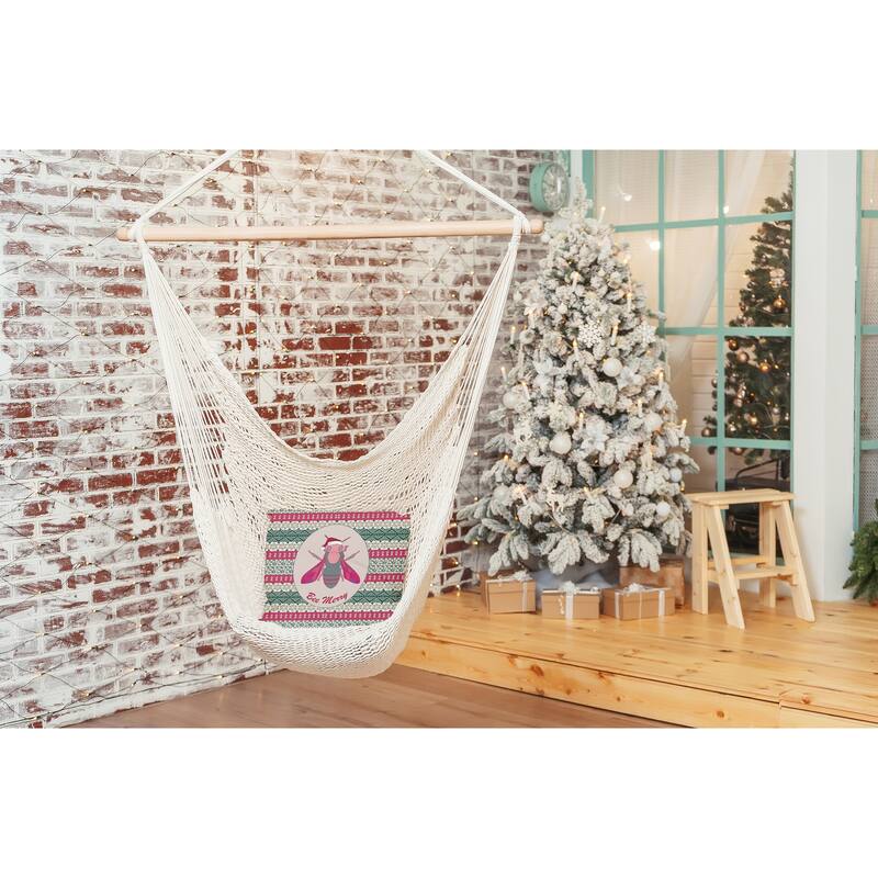 Bee Merry Christmas Indoor/Outdoor Throw Pillow