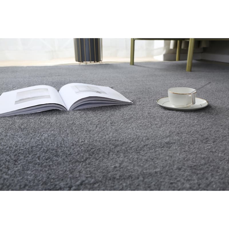 Emma Collection Thick Solid Color Area Rug