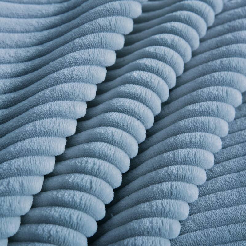 GDFStudio - Corduroy L-Shaped 4-Seater 116.9" Cloud Modular Sectional Couch