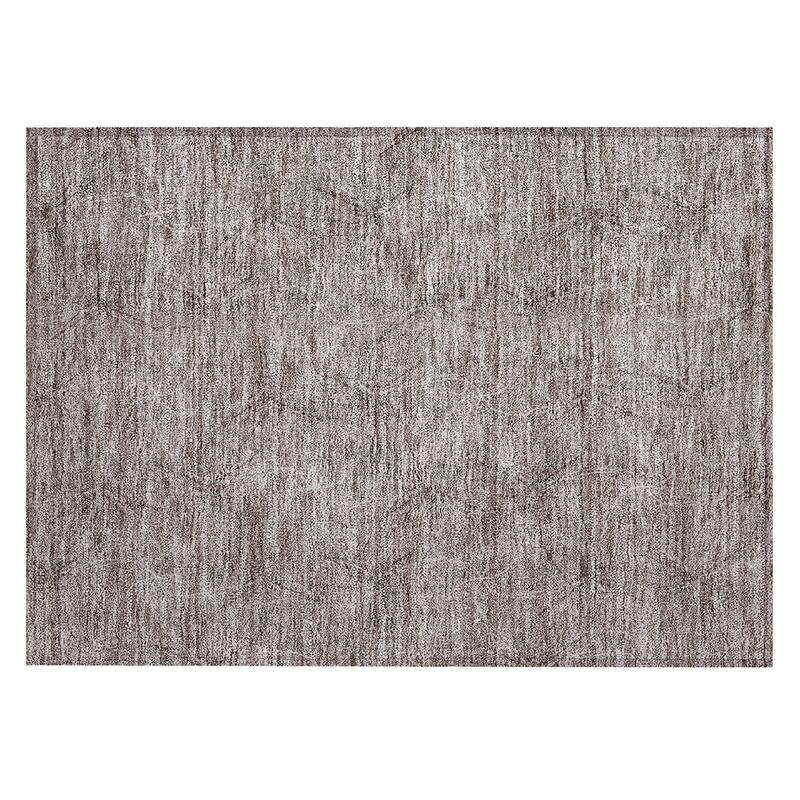 Machine Washable Indoor/ Outdoor Abstract Contemporary Chantille Rug