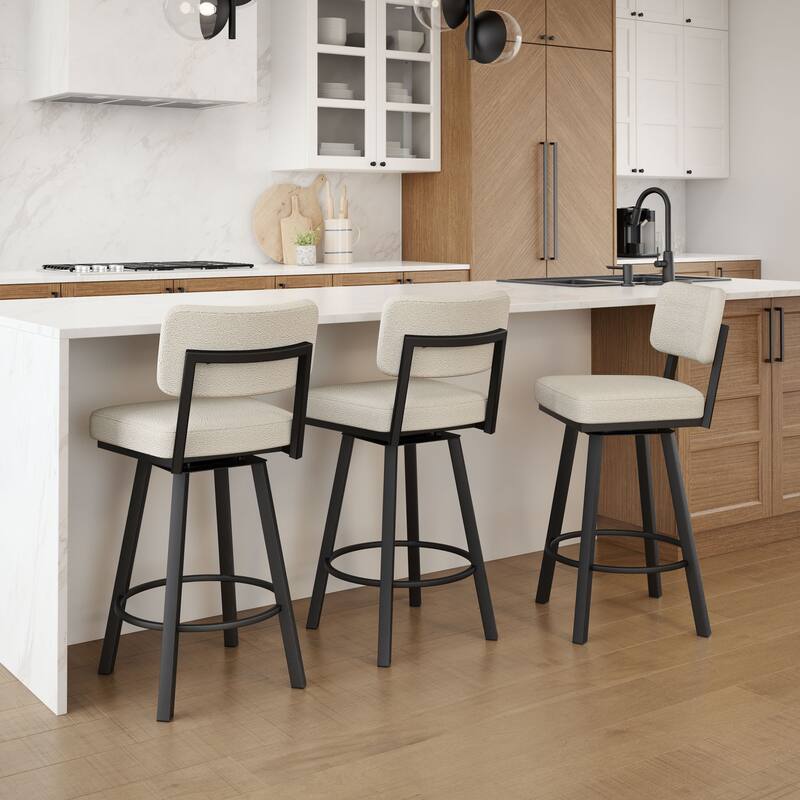 Amisco Alek Swivel Counter and Bar Stool