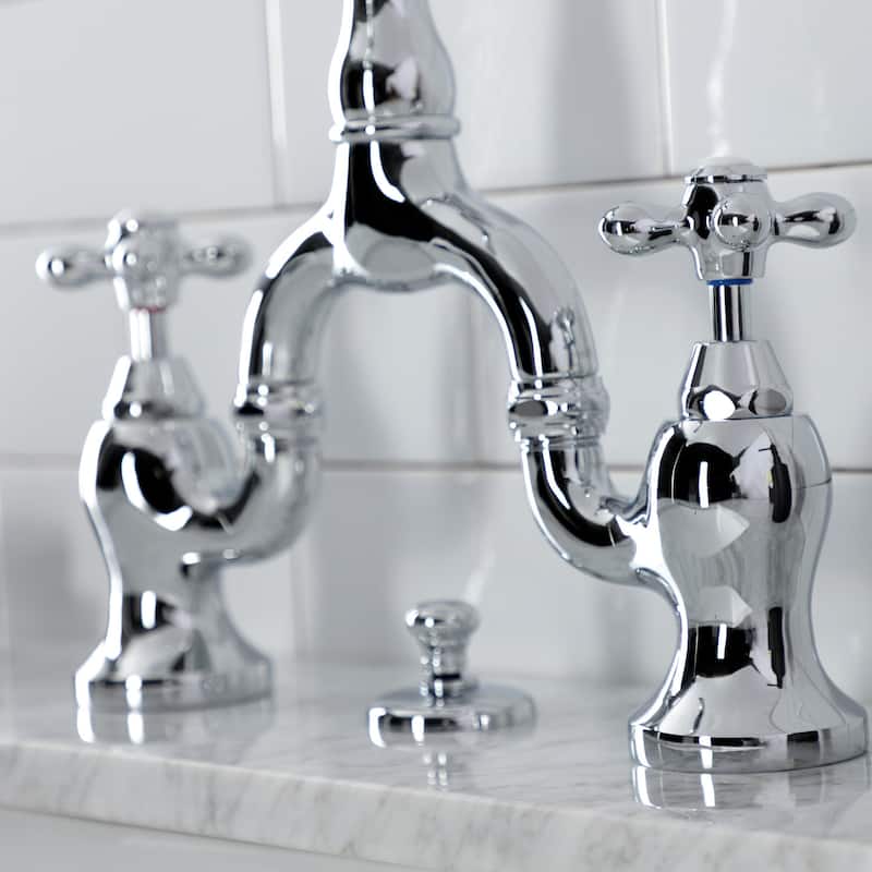 Kingston Brass KS797.AX English Country 1.2 GPM Bridge Bathroom Faucet