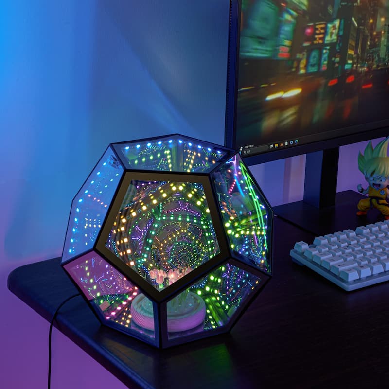 Large Infinity Dodecahedron Gaming Light - 11.5 inch - 11.5 inch