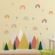 preview thumbnail 3 of 4, Walplus Scandinavian Rainbows Mountains Kids Wall Sticker Nursery Décor