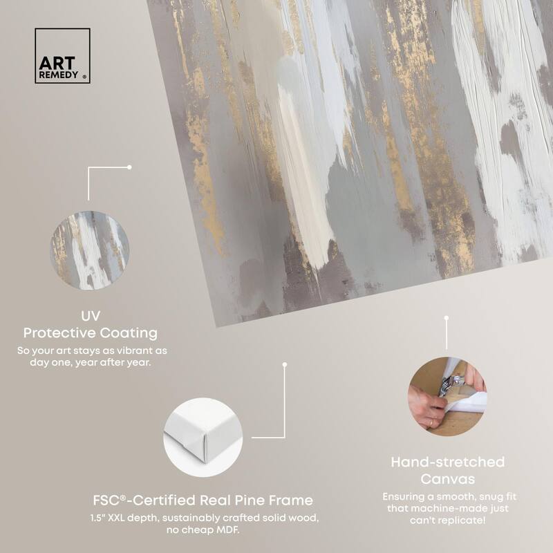 Flooding Gold II Canvas by Art Remedy, Gallery Wrapped