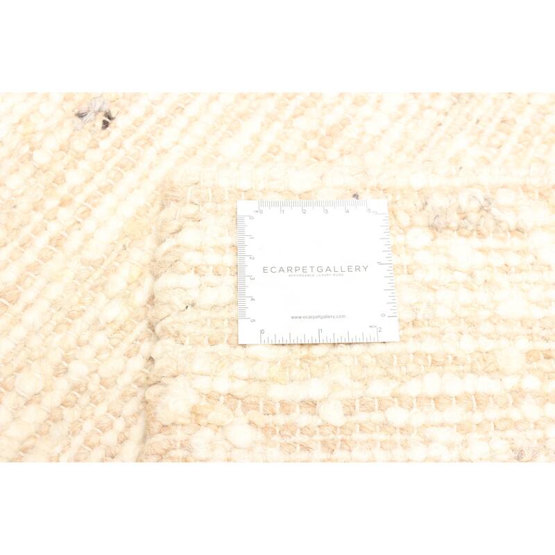 ECARPETGALLERY Braid weave Sienna Tan Wool Rug - 5'1 x 7'11