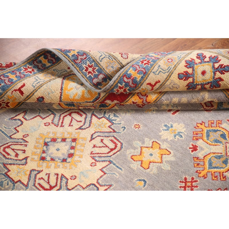 Oriental Kazak Area Rug Hand-Knotted Wool Carpet - 6'7" x 10'2"