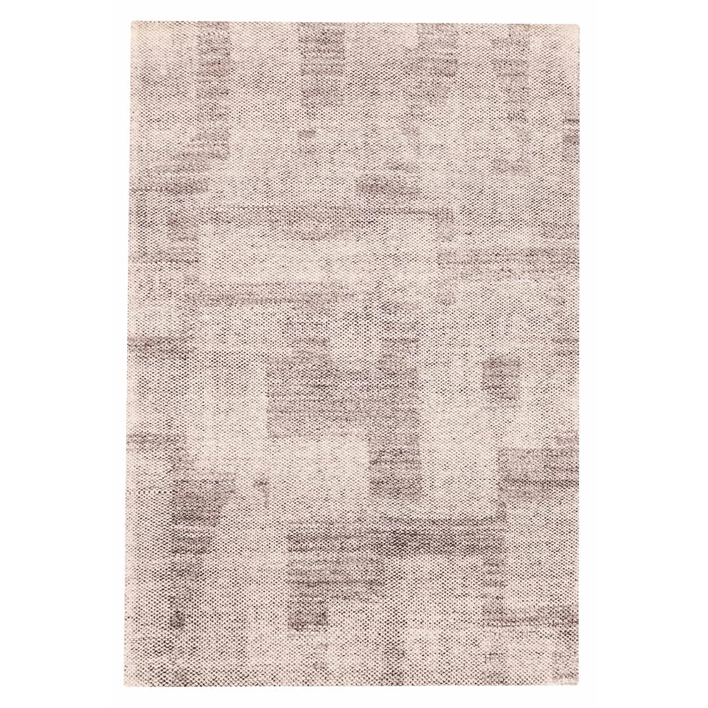 ECARPETGALLERY Hand-knotted Tangier Light Grey Wool Rug - 5'3 x 7'9