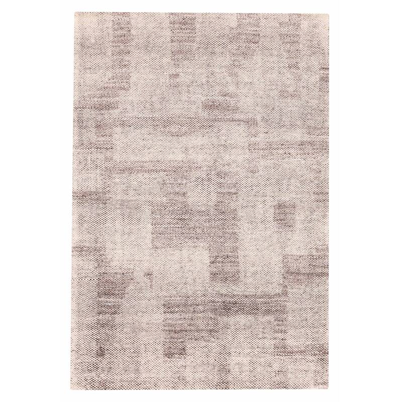 ECARPETGALLERY Hand-knotted Tangier Light Grey Wool Rug - 5'3 x 7'9