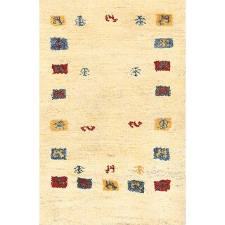 Ahgly Company Machine Washable Contemporary Sun Yellow Area Rugs - Bed ...