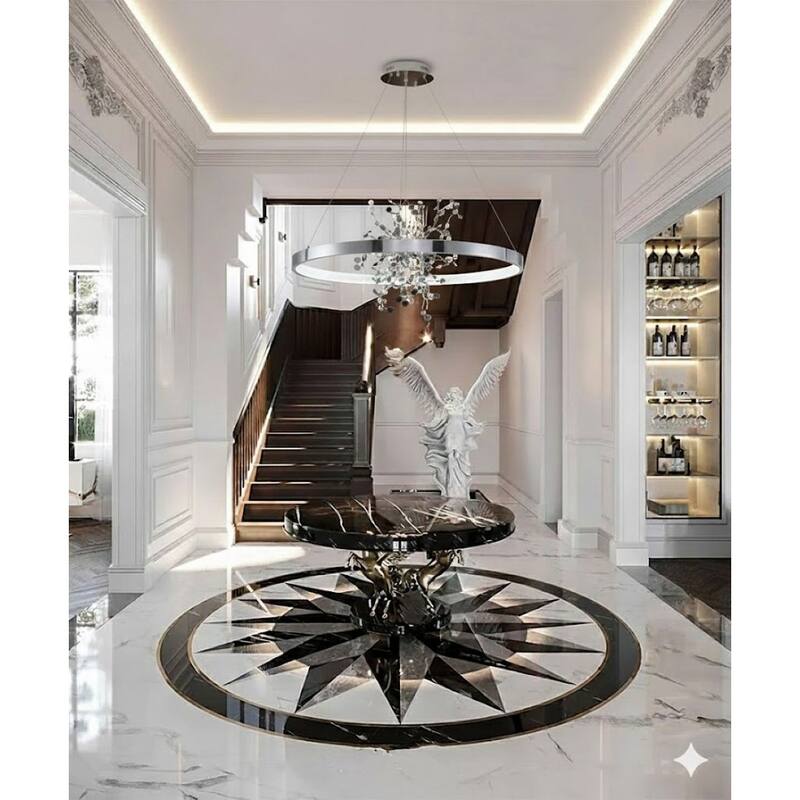 1-Light Chrome LED Confetti Chandelier