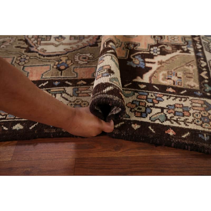 Hamedan Persian Accent Rug Hand-Knotted Wool Carpet - 4'0" x 6'5"