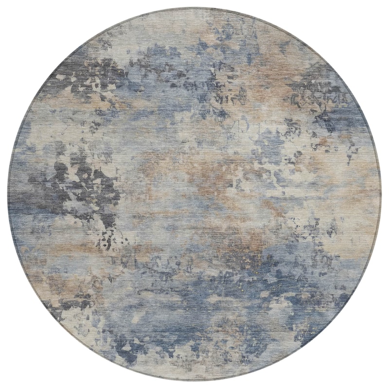 HomeRoots Abstract Transitional Rectangle Outdoor Rug