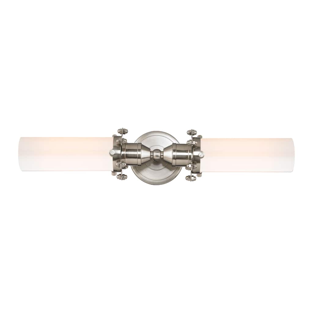 Elk Home Fulton Satin Nickel With Opal Glass 2 Light Vanity Light
